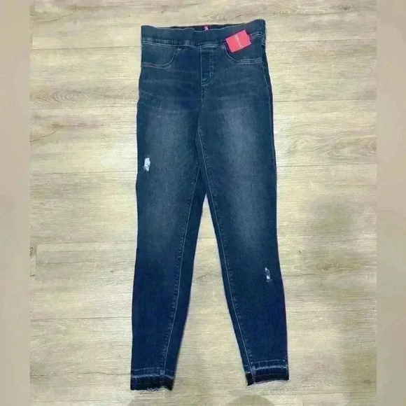 Nwt Spanx Skinny Distressed Jean Jeggings - Picture 1 of 4